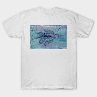 Turquoise turtle T-Shirt